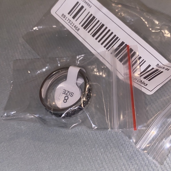 NWT - Men’s Stainless Steel Rotating Ring (Titanium Mimic / Silver Alloy Blue) - Picture 2 of 5